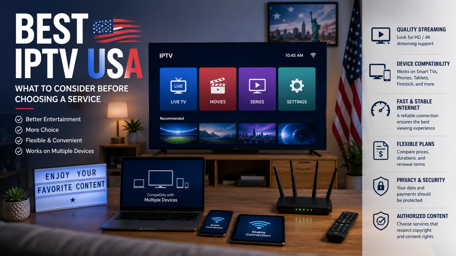 Best IPTV USA guide