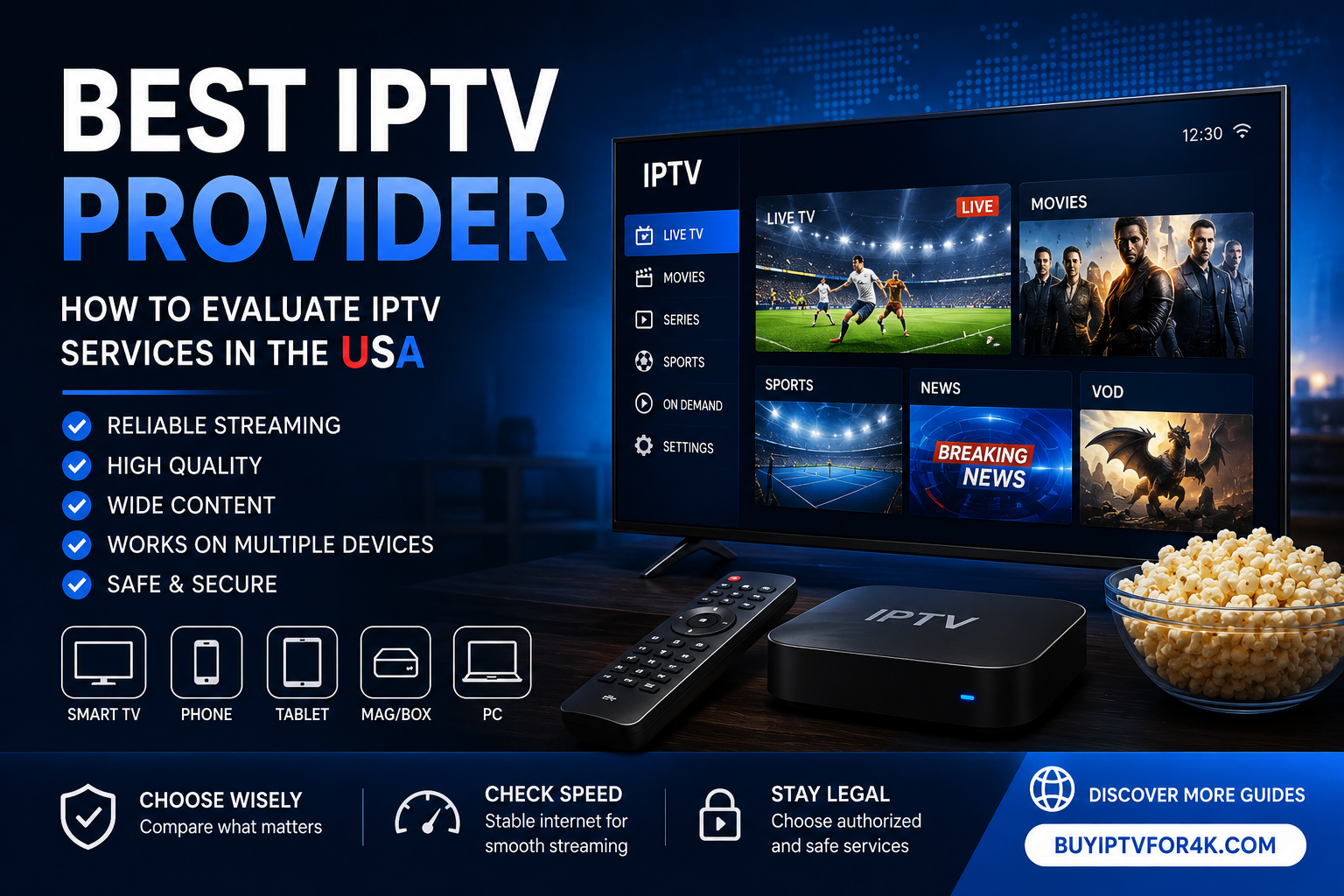 Best IPTV provider guide for viewers in the USA