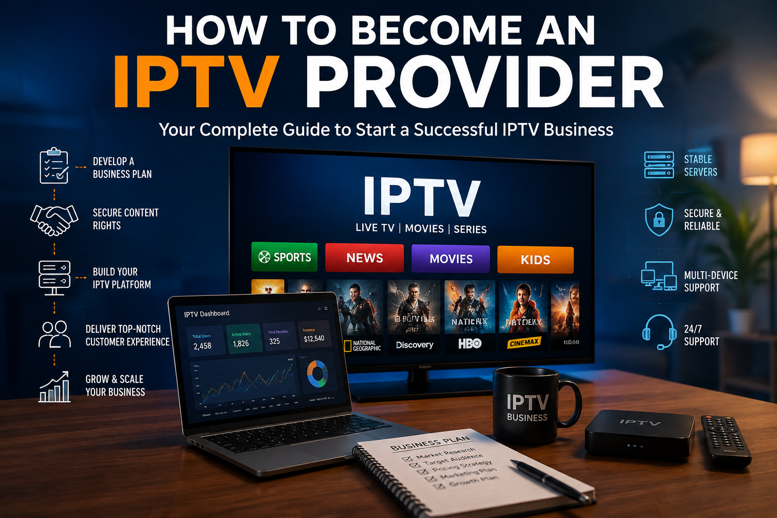 How to become an IPTV provider and build an IPTV business