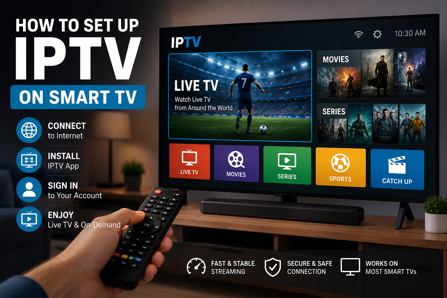 How to set up IPTV on Smart TV