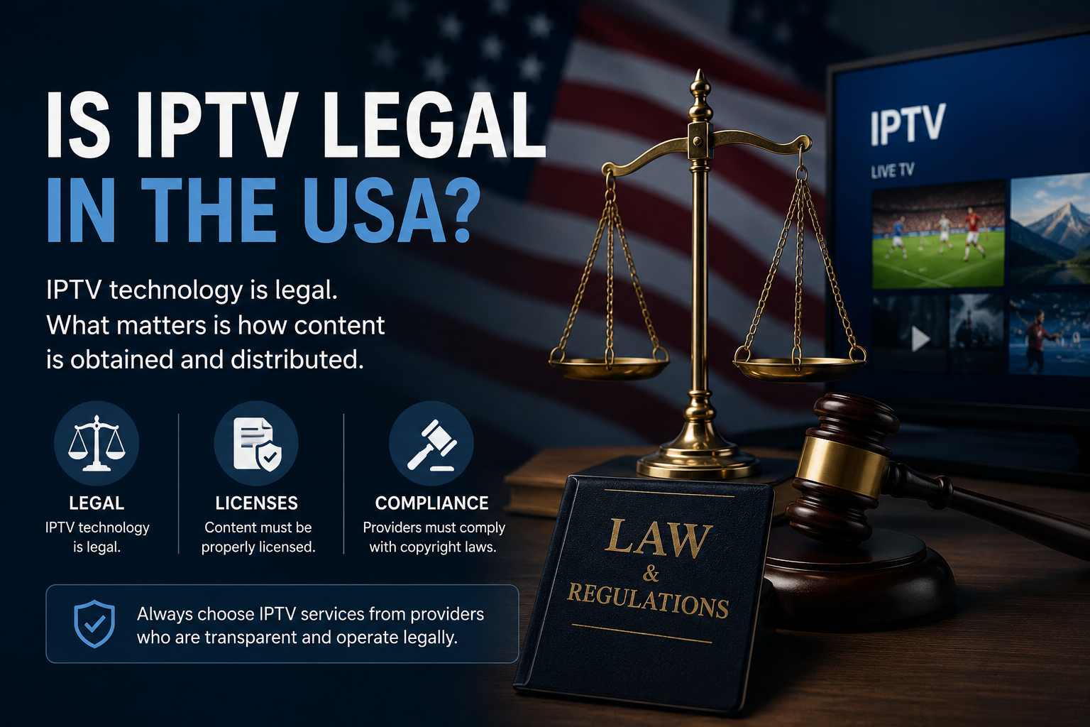 4K IPTV USA legal streaming guide