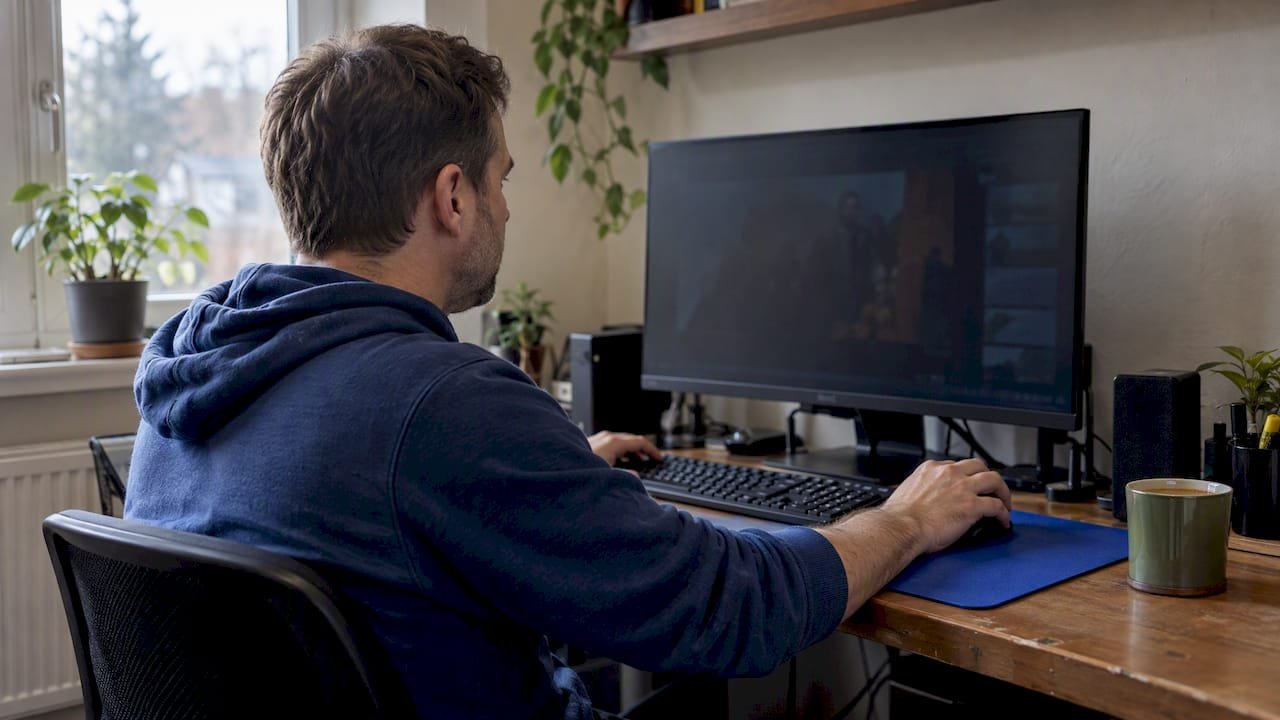 Viewer adjusting IPTV playback on Windows