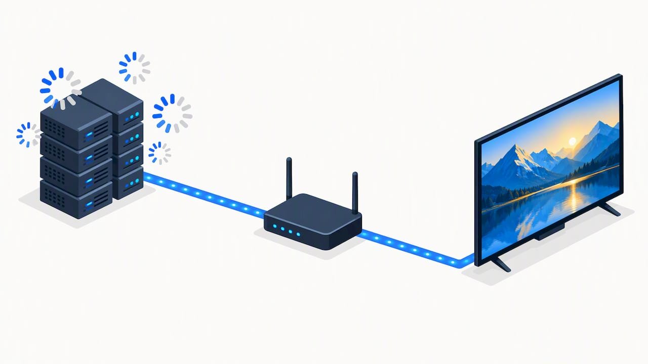 Diagram of provider load causing repeated buffering