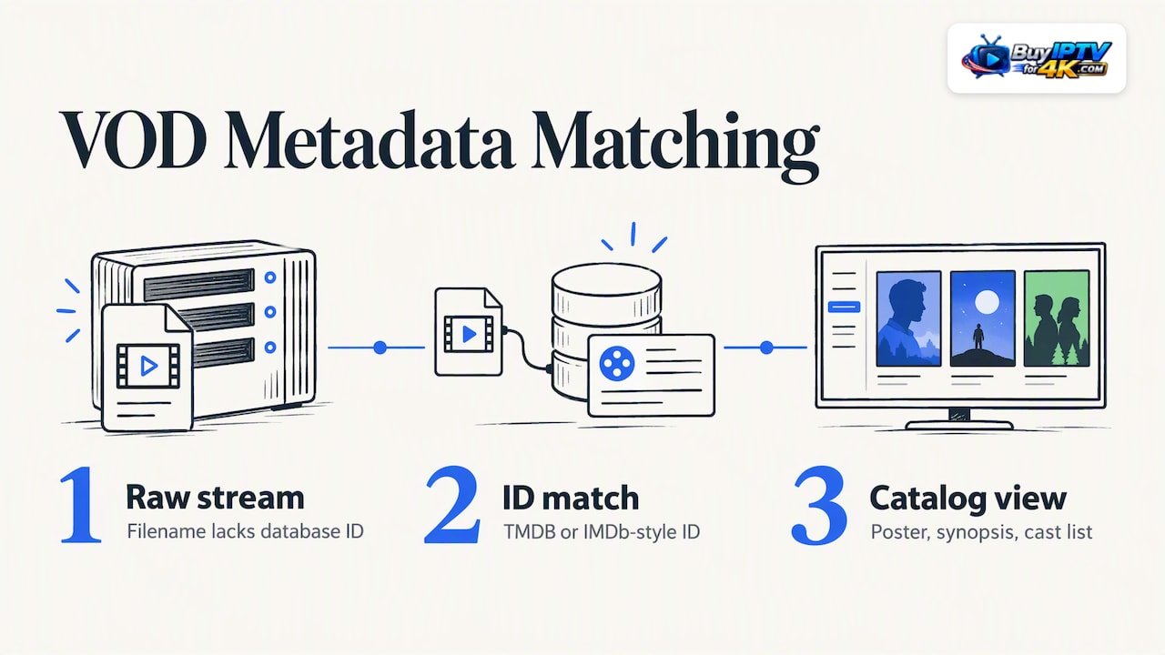 How IPTV movie entries gain metadata